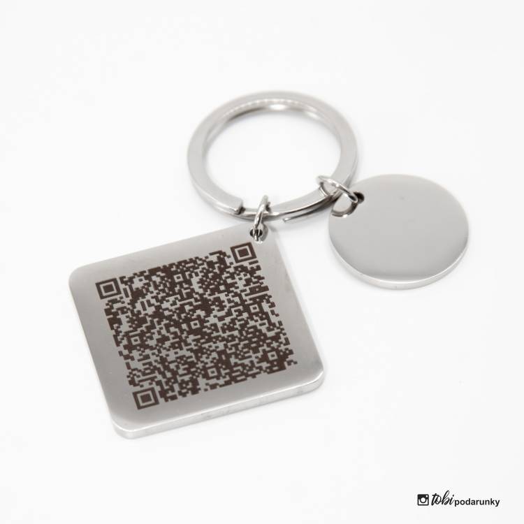 Корпоративний Подарунок - Брелок з Qr-Кодом та Логотипом Компанії