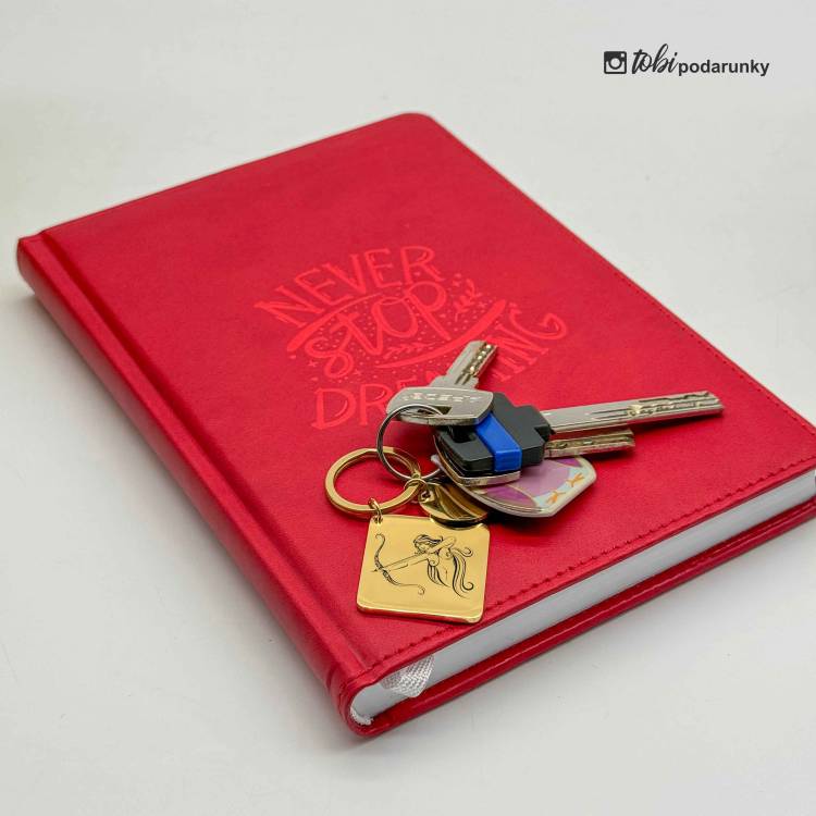 Брелок Квадратний з Персоналізованим Гравіюванням Знаки Зодіака