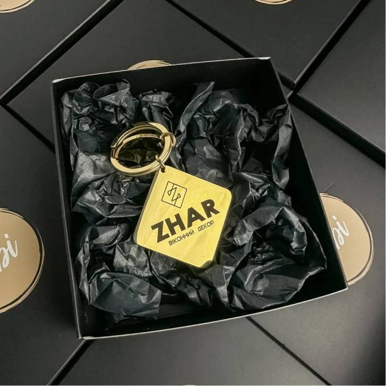 Оригінальний корпоративний подарунок - Брелок з Логотипом бізнесу