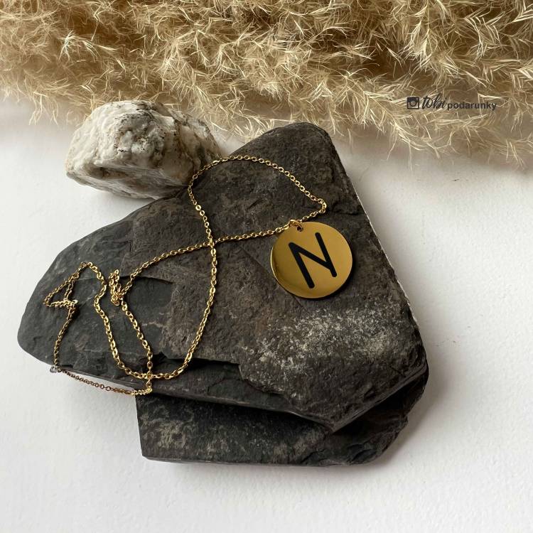 Підвіска Кругла Жіноча з Персоналізованим Гравіюванням Руни