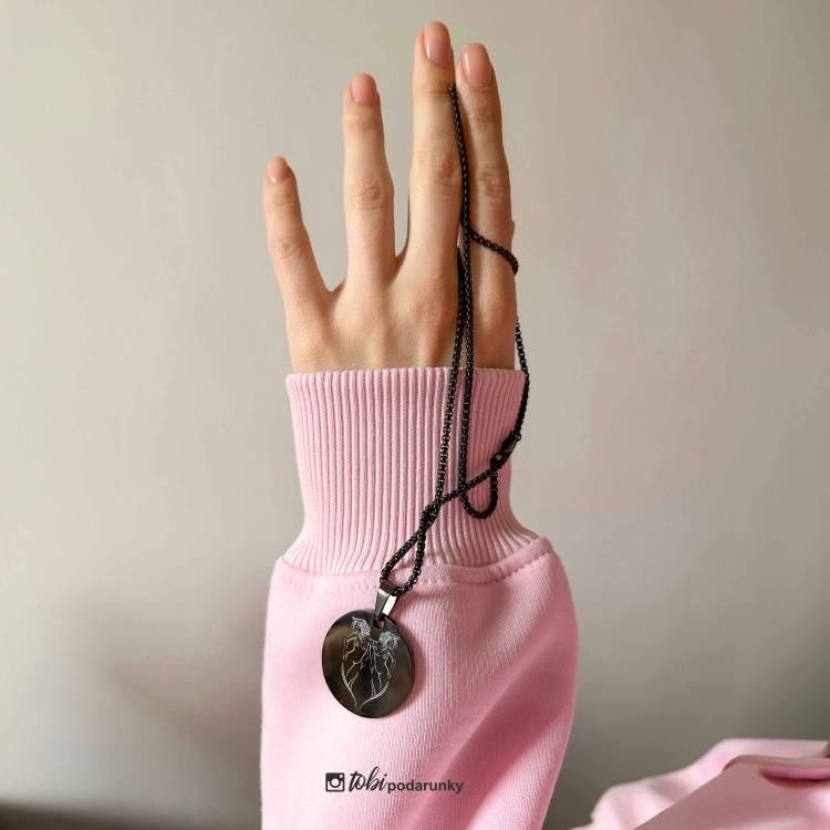 Жетон-Підвіска Кругла Велика з Персоналізованим Гравіюванням Знаки Зодіака