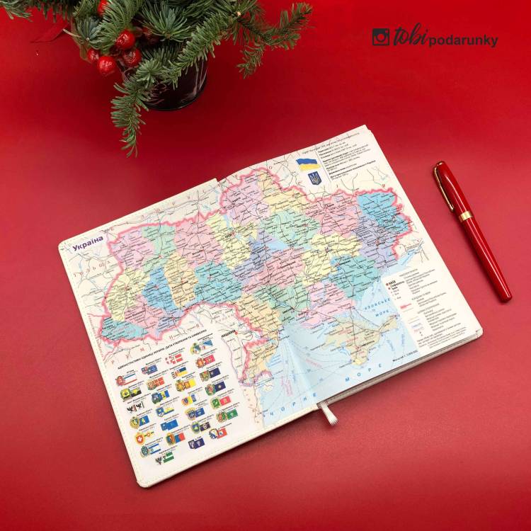 Подарунок на Новий Рік 2026 Блокнот з Кольоровим Друком "З Новим Роком" з Ведмедиками