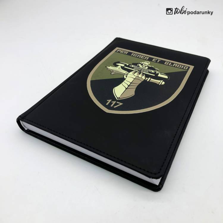 Подарунок Військовому - Блокнот із Шевроном Бригади ЗСУ кольоровим друком