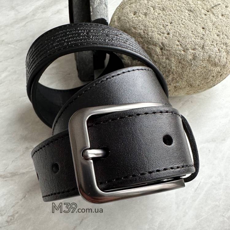 Ремінь шкіряний чоловічий з тисненням молитви Псалом 90