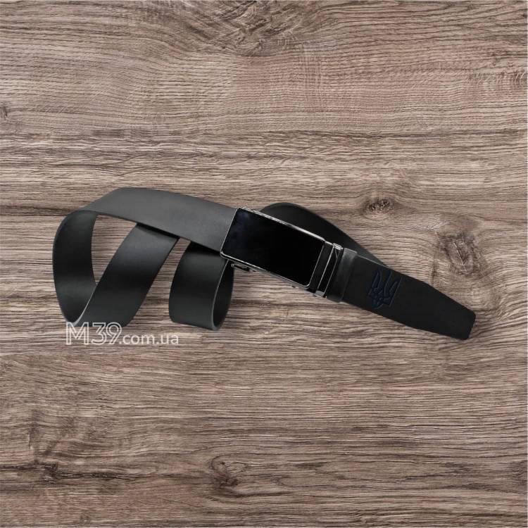 Ремінь з Персоналізованим Гравіюванням Чоловічий Чорний з Автоматичною Пряжкою