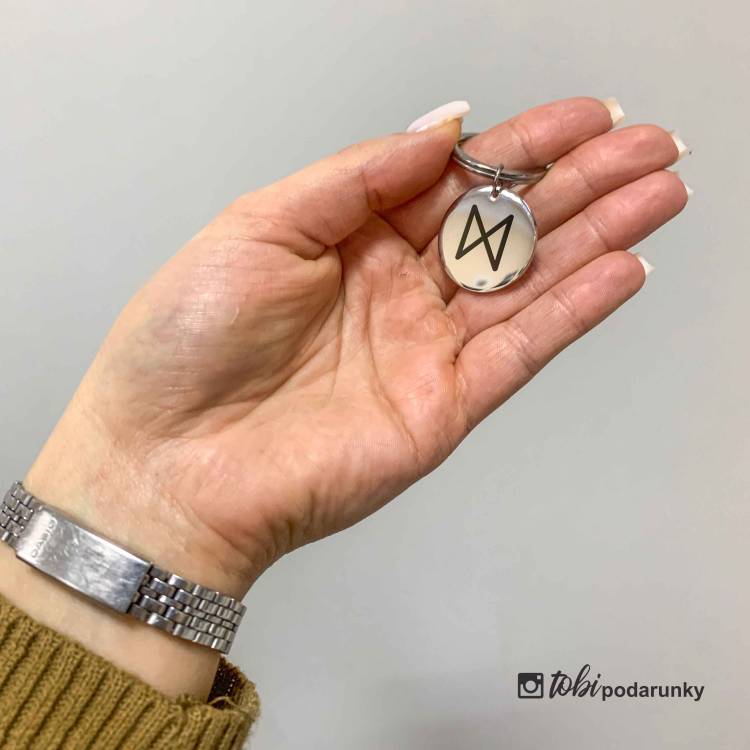 Брелок Круглий з Персоналізованим Гравіюванням Знаки Зодіака