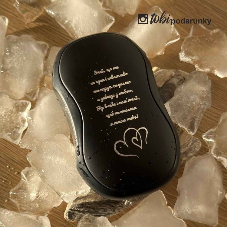 Грілка для Рук USB для Військових Туристична з Павербанком з Персоналізованим Гравіюванням