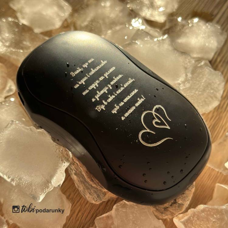 Грілка для Рук USB для Військових Туристична з Павербанком з Персоналізованим Гравіюванням