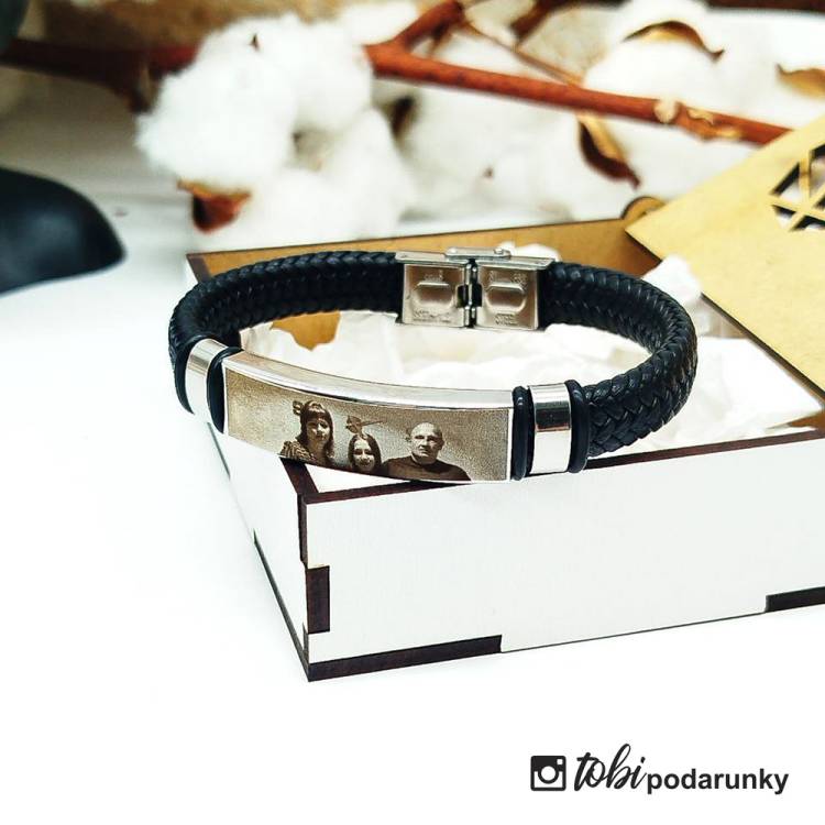 Подарунок Коханому - Браслет з Фотогравіюванням m39.com.ua Подарунок Коханому - Браслет з Фотогравіюванням