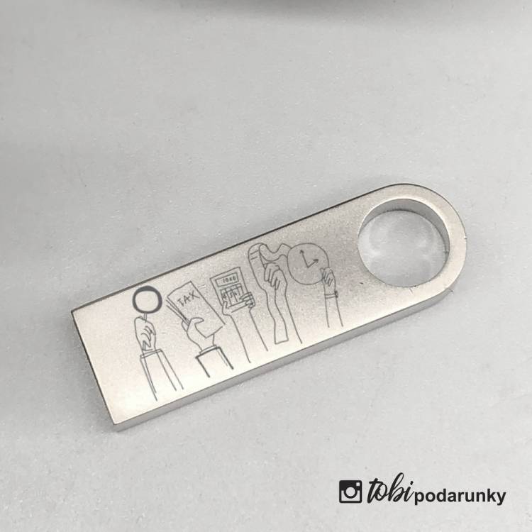 Персоналізований Подарунок Податківцю - Флешка з Індивідуальним Гравіюванням