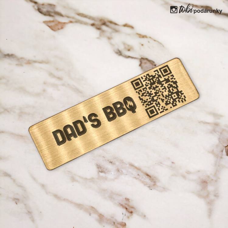 Бейдж Металевий з Гравіюванням на Магніті