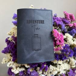 Обкладинка на Паспорт з  Гравіюванням ADVENTURE  Time