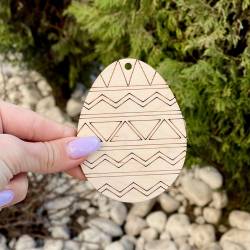 Деревянная писанка-раскраска — креативное украшение к Пасхе