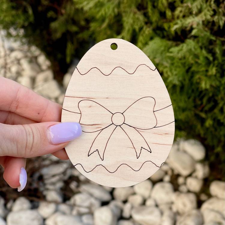 Писанка из дерева для раскрашивания — оригинальный пасхальный декор