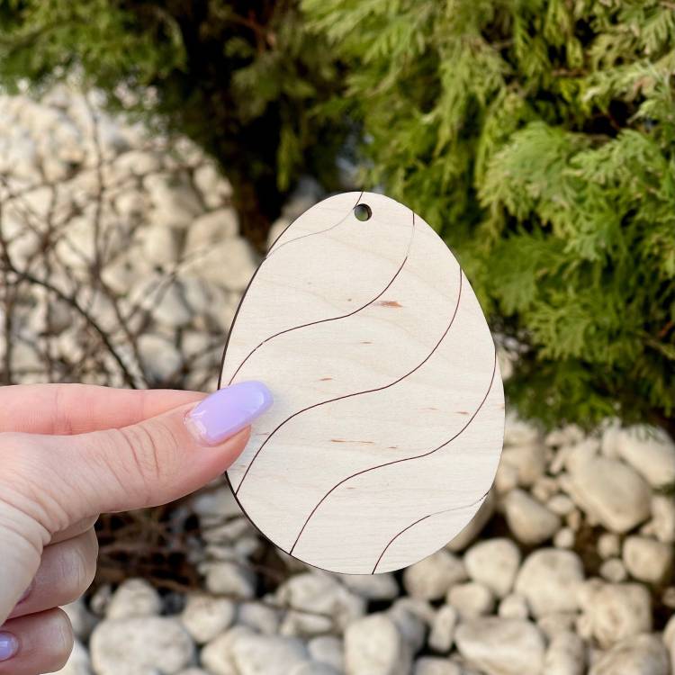 Пасхальная писанка-раскраска из дерева — праздничное развлечение для детей