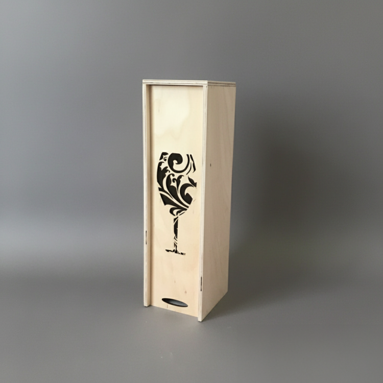 Коробка для вина з келихом КВ-00903