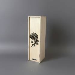Коробка для вина с розой КВ-00907