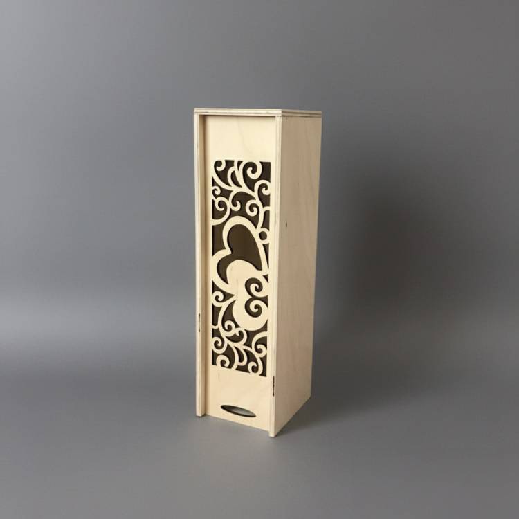 Коробка для вина 2 сердца КВ-00909