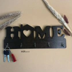 Ключниця «Home» з дерева настінна