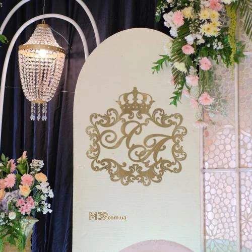 Свадебная Монограмма Сказка с Вензелями m39.com.ua Свадебная Монограмма Сказка с Вензелями