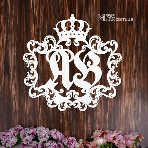 Свадебная Монограмма Сказка с Вензелями m39.com.ua Свадебная Монограмма Сказка с Вензелями