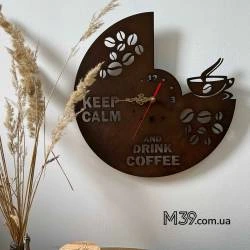Интерьерные Настенные Часы Декоративные Keep Calm And Drink Coffee