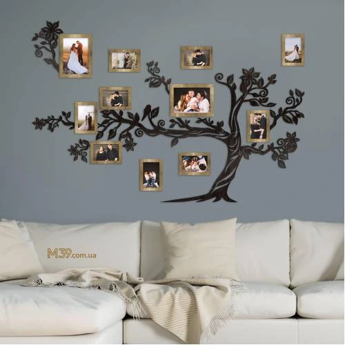 Подарунок батькам - Фоторамка Сімейне Дерево в двох кольорах