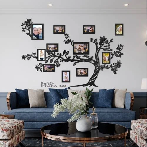 Подарунок батькам - Сімейне дерево Велике, Колаж з фоторамок