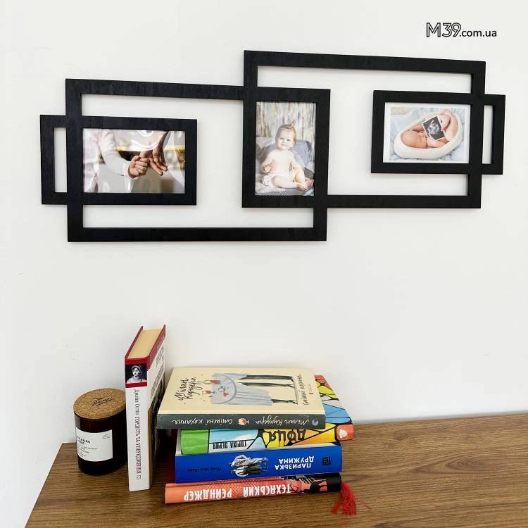 Фоторамка Черная Прямоугольная Минималистичная Лофт