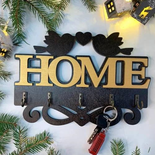 Ключниця HOME з милими пташками
