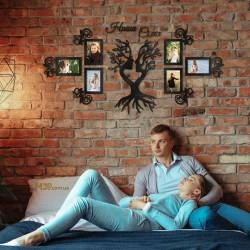 Подарунок батькам - Фоторамка Сімейне Дерево, композиція, колаж з написом Наша сім