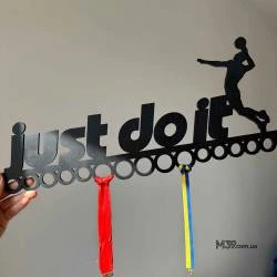 Медальниця з дерева волейбол Just do it