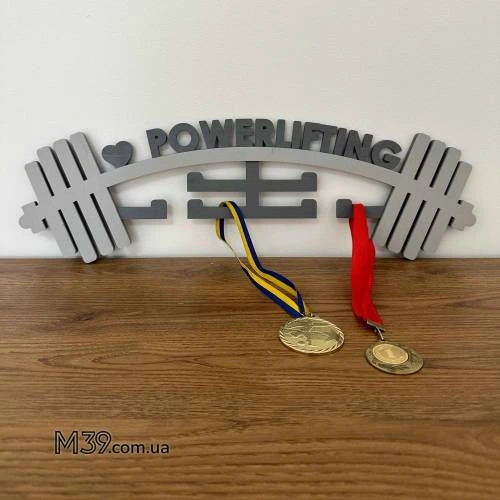 Медальниця з дерева пауерліфтинг штанга, Powerlifting