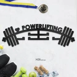 Медальница из дерева пауэрлифтинг,Powerlifting, штанга