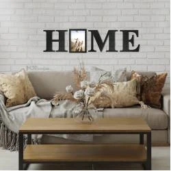Настенный декор для дома панно - Home с фоторамкой