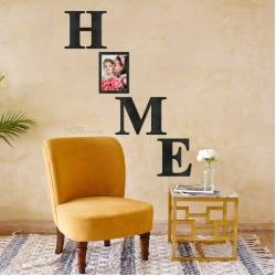 Настенный декор для дома панно - Home с фоторамкой