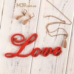 Свадебная надпись Love Нежная из Дерева