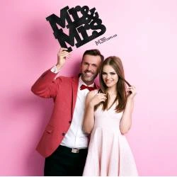 Декоративное Панно Надпись на Свадьбу Mr и Mrs