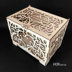 Коробка для денег свадебная «Сердце ажурное» 