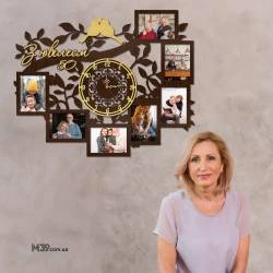 Подарунок на Ювілей - Годинник "З Ювілеєм" з Фоторамками