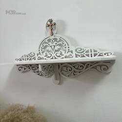 Иконостас домашний маленький, Полка для икон настенная