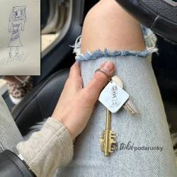 Брелок для ключів з гравіюванням малюнку