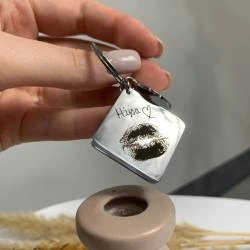 Брелок з індивідуальним підписом від руки - Подарунок рідним на Миколая