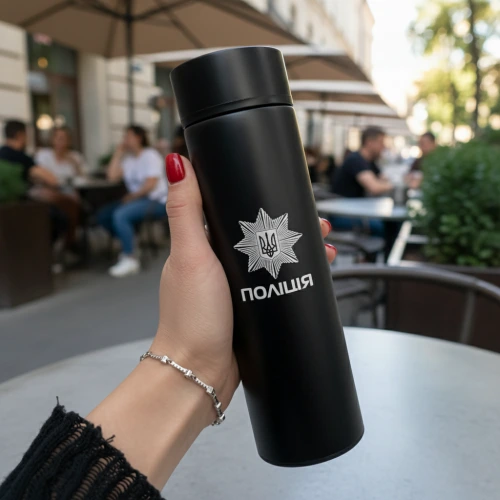 Практичний Подарунок Поліцейському - Термос 400 мл з Індивідуальним Гравіюванням