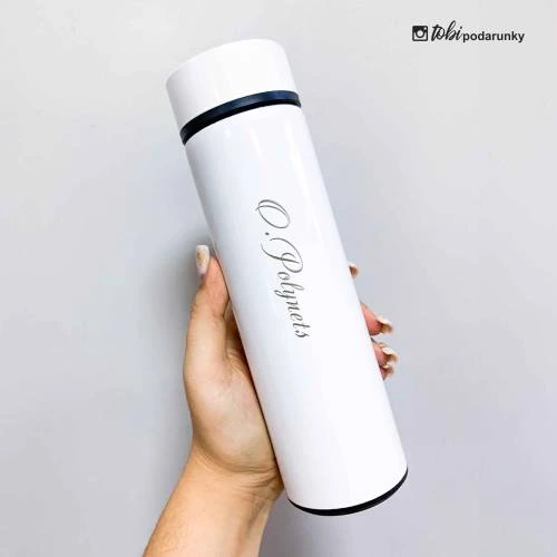 Подарунковий термос 400 мл з іменним написом для студента