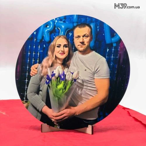 Фоторамка настільна - Круг з Вашим Фото