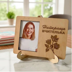  Подарок для учительницы - Фоторамка "Лучшая учительница" настольная