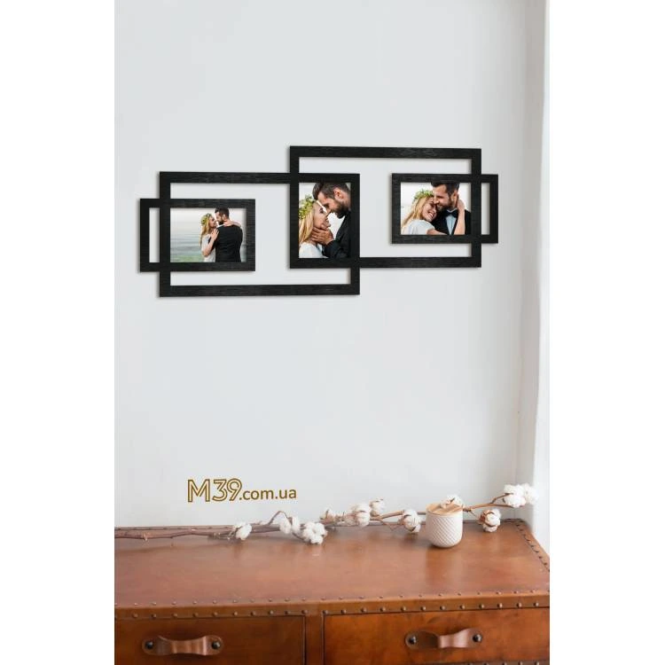 Фоторамка Черная Прямоугольная Минималистичная Лофт m39.com.ua Фоторамка Черная Прямоугольная Минималистичная Лофт