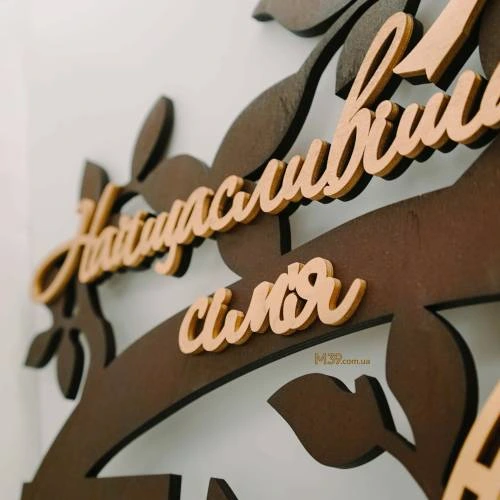 Рамка з годинником Найщасливіша Сім