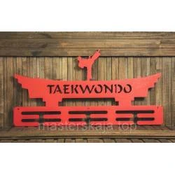 Медальниця з дерева для бійців "Taekwondo"